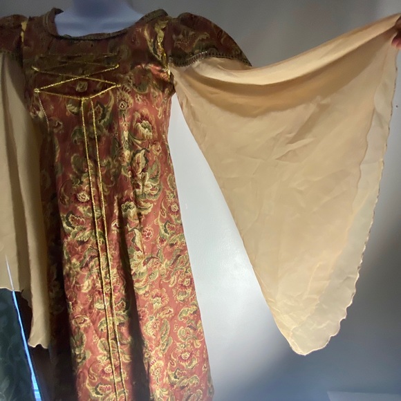 Boho Corset Dress with Peasant Sleeves - Picture 2 of 5